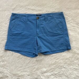 American Eagle Blue Midi Shortie Chino Shorts 12 Stretch Casual Summer